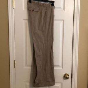 GAP striped khaki wide leg pants